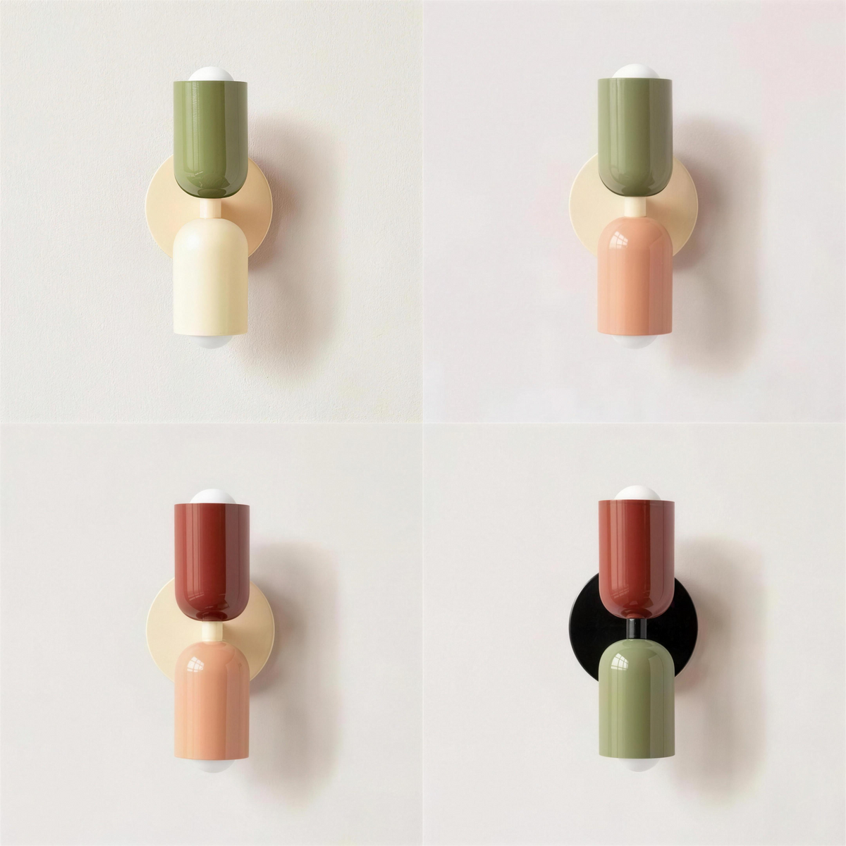 Applique murale colorée macaron — coloris disponibles