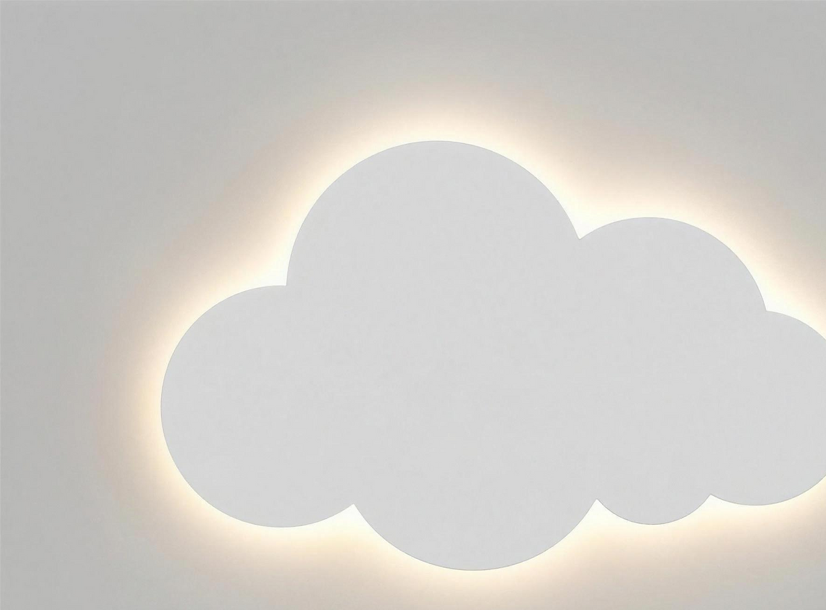Applique Nuage Souriant – Veilleuse Créative Chambre Enfant