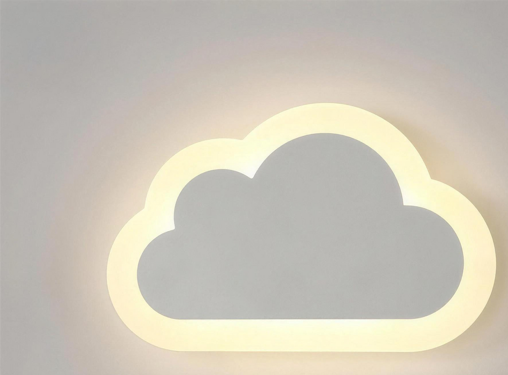 Smiling Cloud Wall Light – Creative Night Light for Kids' Room