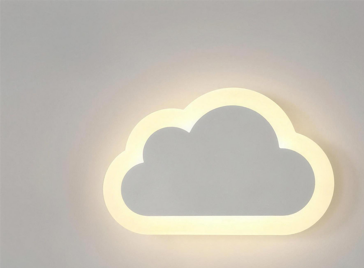 Applique Nuage Souriant – Veilleuse Créative Chambre Enfant